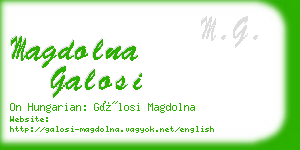 magdolna galosi business card